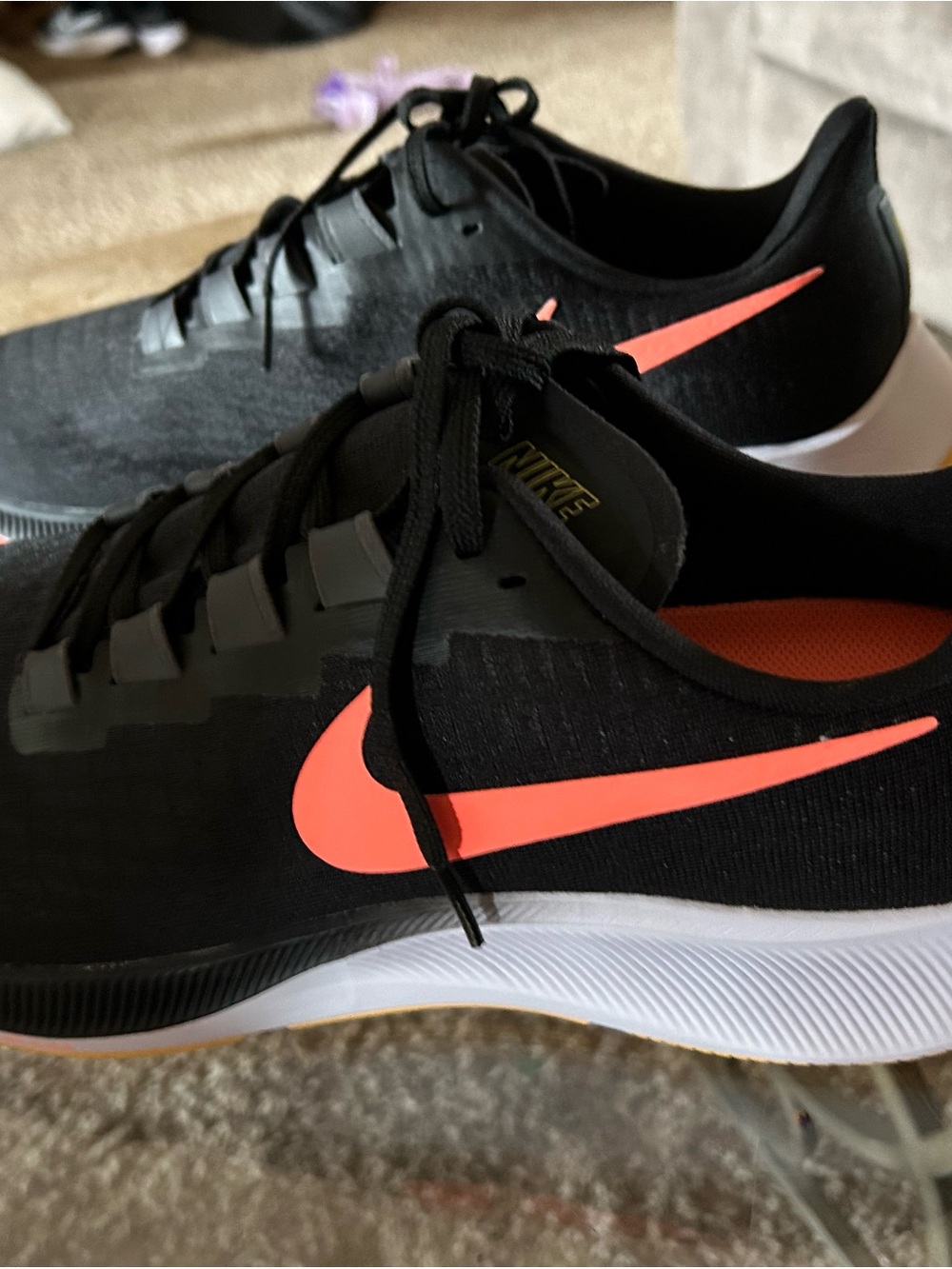 NEW w/out box NIKE AIR Zoom Pegasus 37 Mens 15 Black